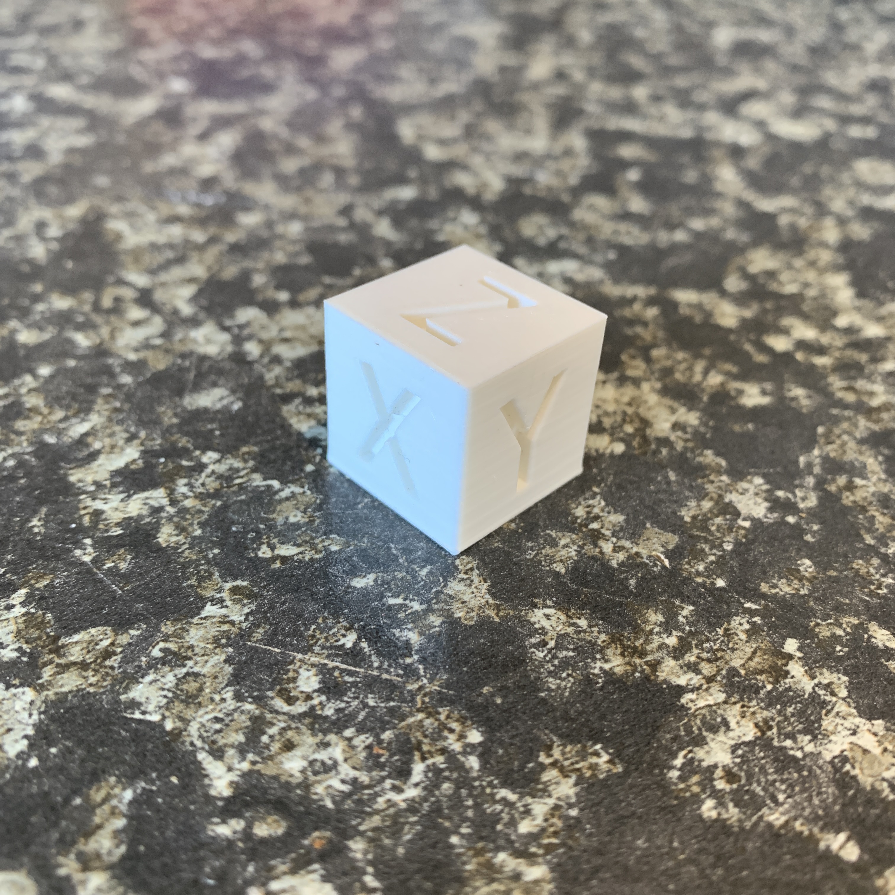 Finished calibration cube