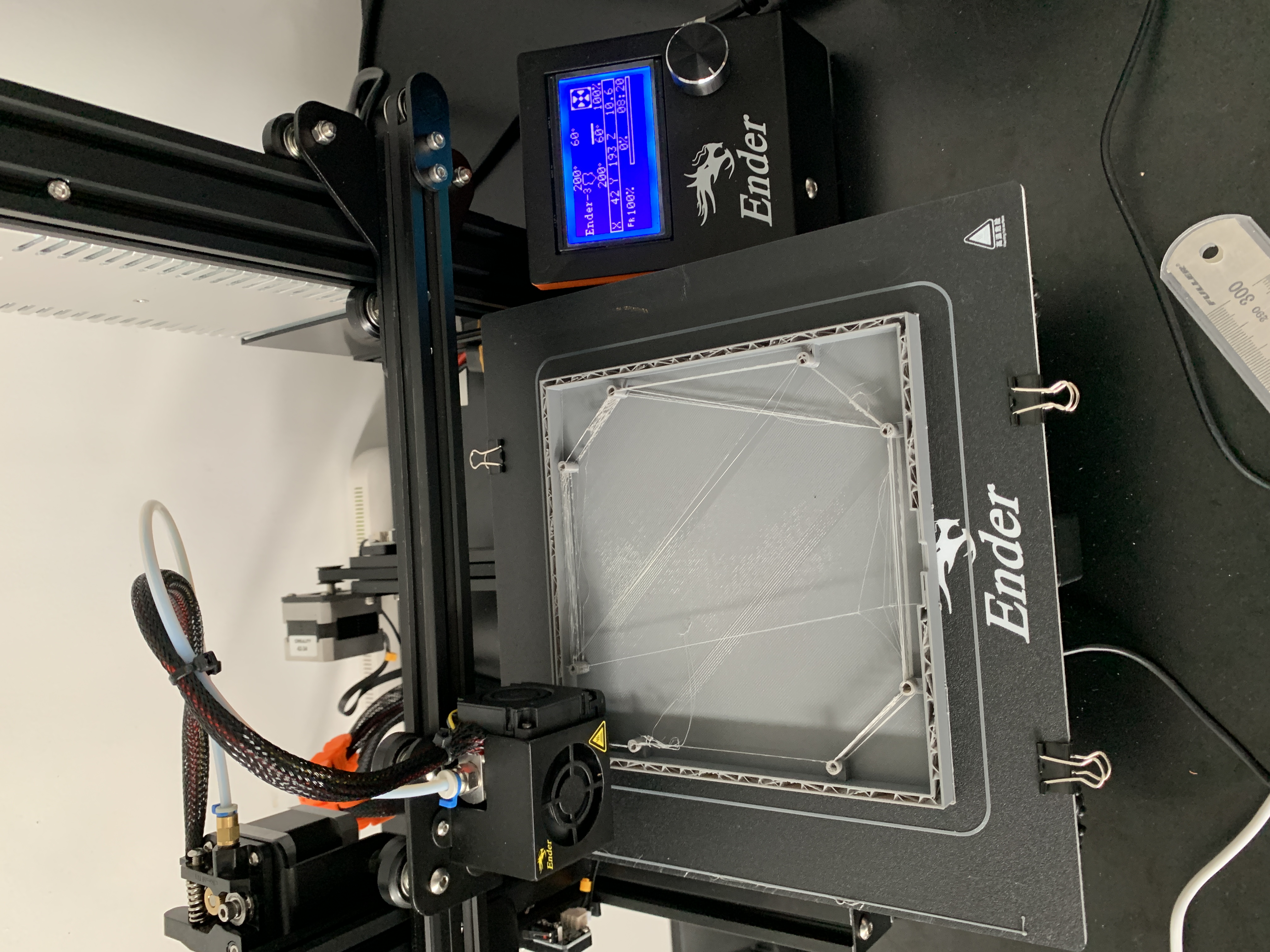 Enclosure stringing